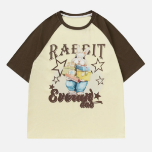 Patchwork Rabbit Star Graphic Tee